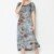 Gray With Multi-Colored Tie Dye Back Dress